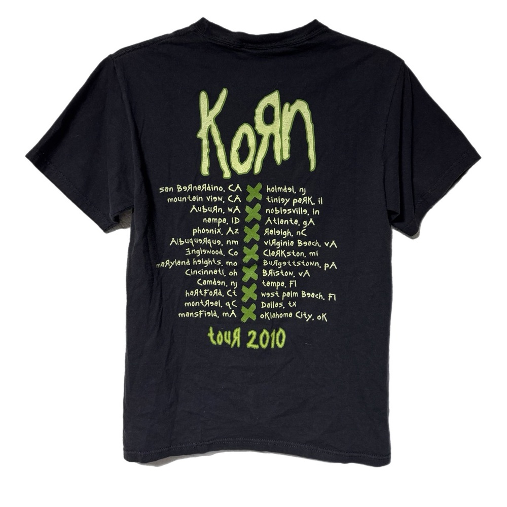 Korn 2010 Tour Double Sided Graphic Tee T-Shirt Adult Size Small - Picture 4 of 7